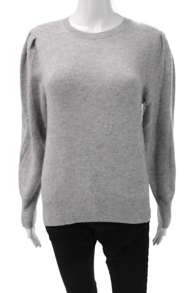 Aqua Cashmere Womens Gray Crew Neck Long Sleeve Pullover Sweater Size XS