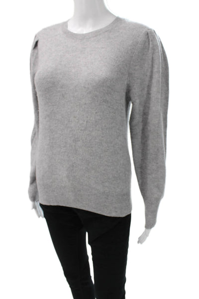 Aqua Cashmere Womens Gray Crew Neck Long Sleeve Pullover Sweater Size XS