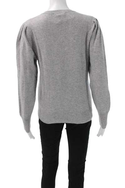 Aqua Cashmere Womens Gray Crew Neck Long Sleeve Pullover Sweater Size XS