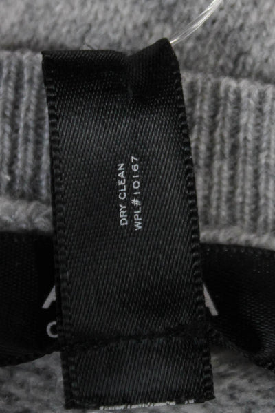 Aqua Cashmere Womens Gray Crew Neck Long Sleeve Pullover Sweater Size XS