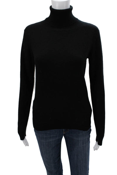 Vince Womens 100% Cashmere Turtleneck Pullover Sweater Black Long Sleeve Size XS