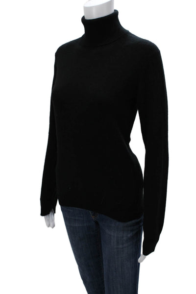 Vince Womens 100% Cashmere Turtleneck Pullover Sweater Black Long Sleeve Size XS