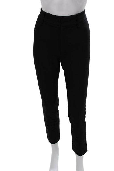 Vince Women Dress Pants Black Cotton Zip Closure Size 6