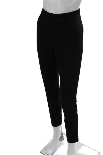 Vince Women Dress Pants Black Cotton Zip Closure Size 6