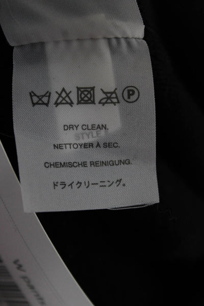 J Crew Women Cropped Pull On Wool Cotton Black Pants Size S