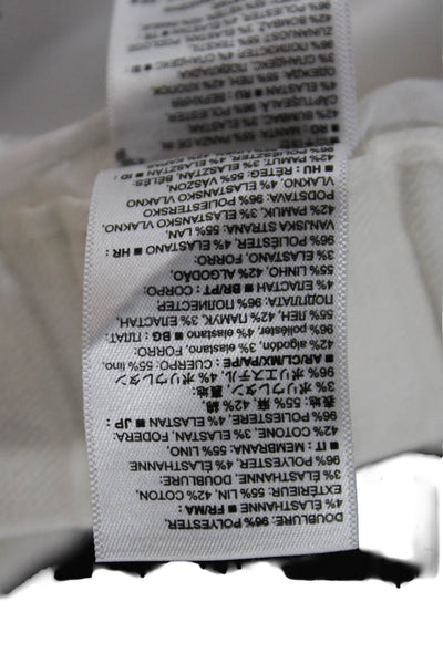 Banana Republic Women Cropped White Drawstring Pants Size M
