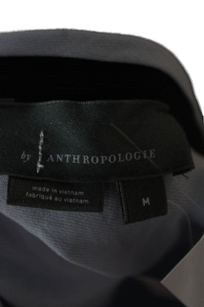 Anthropologie Womens Trumpet Skirt Blue Long Size M