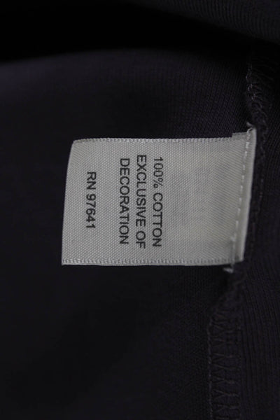 J Jill Womens Basic Long Sleeve Tee Purple Cotton Size XS Petite
