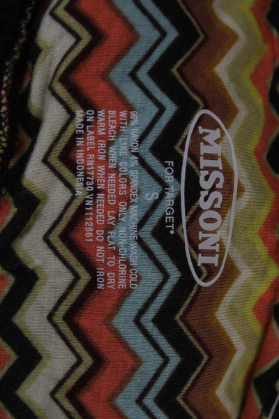 Missoni Women Rayon Chevron Scoop Neck Sleeveless Camisole Brown Pullover Size S