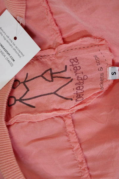 Pete & Greta Womens Pink Cupro Tunic Round Neck Short Sleeve Size S