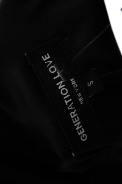 Generation Love Womens Basic Jacket Black Polyester Long Sleeve Size S