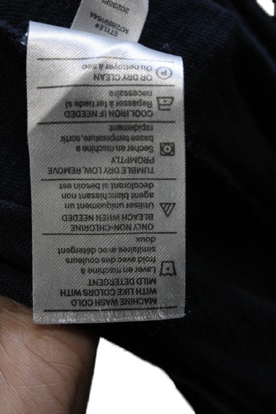 Vince Mens Pullover Hoodie Black Cotton Long Sleeve Size L