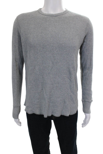 Rag & Bone Mens Gray Cotton Crewneck Long Sleeve Shirt Size L