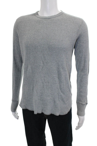 Rag & Bone Mens Gray Cotton Crewneck Long Sleeve Shirt Size L