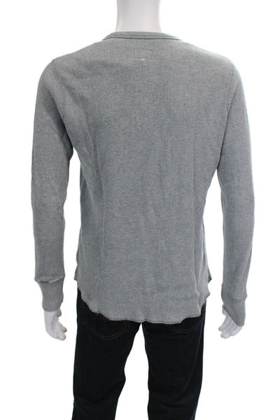 Rag & Bone Mens Gray Cotton Crewneck Long Sleeve Shirt Size L