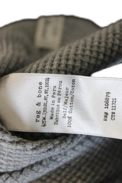 Rag & Bone Mens Gray Cotton Crewneck Long Sleeve Shirt Size L