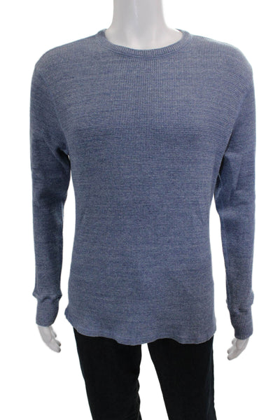Alex Mill Mens Blue Cotton Crew Neck Sweater Long Sleeve Size L