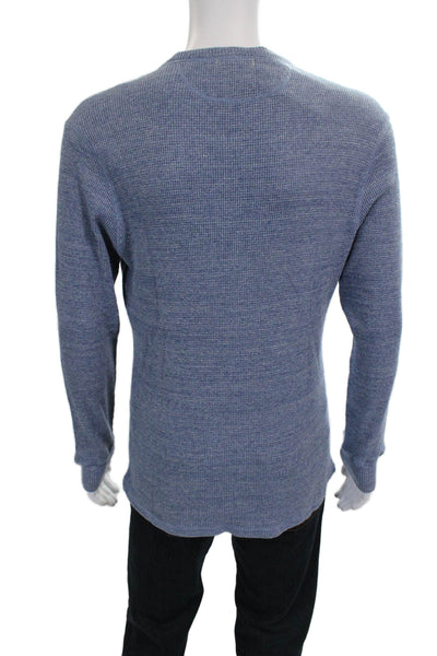 Alex Mill Mens Blue Cotton Crew Neck Sweater Long Sleeve Size L