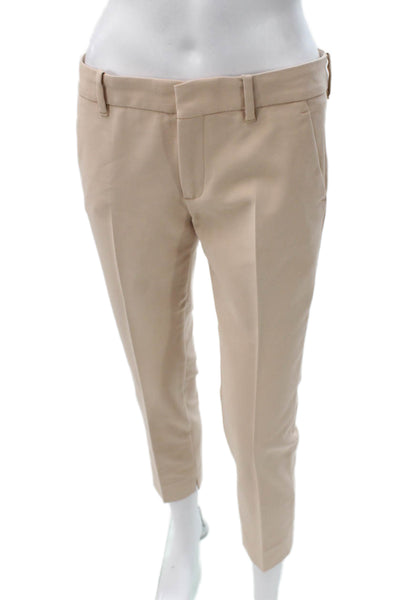 Zara Woman Womens Beige Polyester Dress Pants Zip Size S