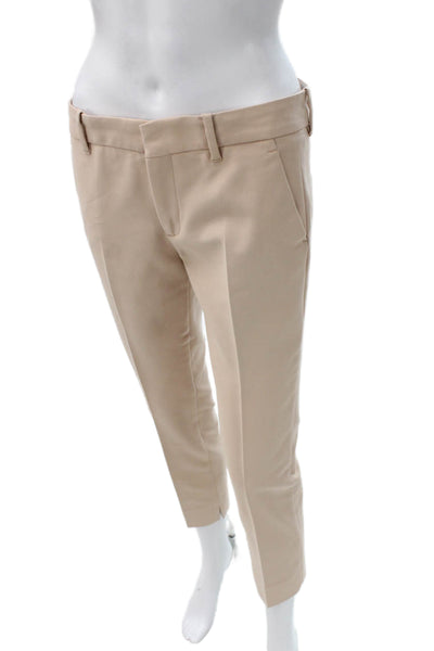 Zara Woman Womens Beige Polyester Dress Pants Zip Size S