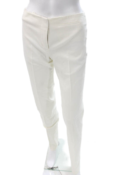 Jil Sander Womens White Cotton Dress Pants Size 34