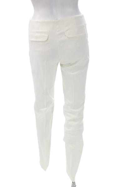 Jil Sander Womens White Cotton Dress Pants Size 34