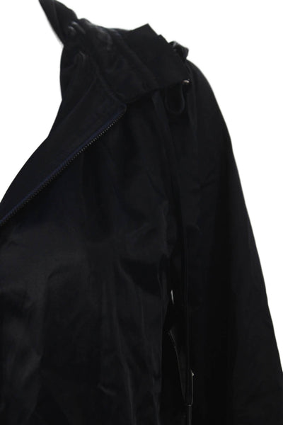 Carlisle Women Raincoat Blue Zip Long Sleeve Size 8