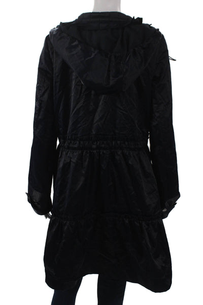 Carlisle Women Raincoat Blue Zip Long Sleeve Size 8