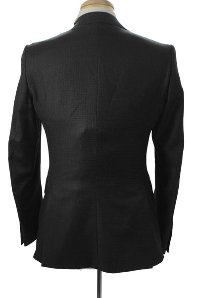 Tombolini Mens Blazer 100% Virgin Wool Gray Check Size 48