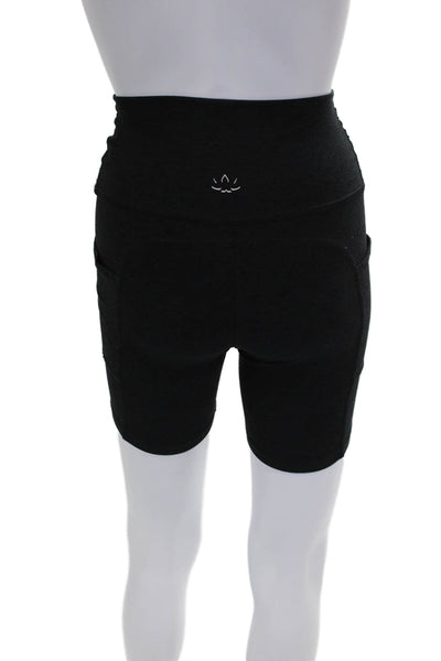 Beyond Yoga Womens Athletic Black Polyester Solid Shorts Size S