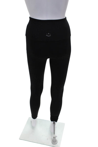 Beyond Yoga Women Ankle Leggings Black Polka Dot Size XS