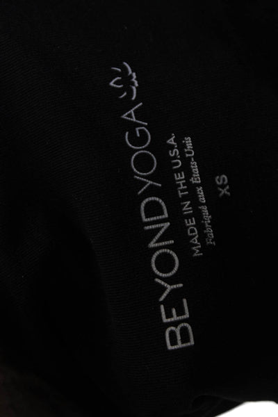Beyond Yoga Women Ankle Leggings Black Polka Dot Size XS