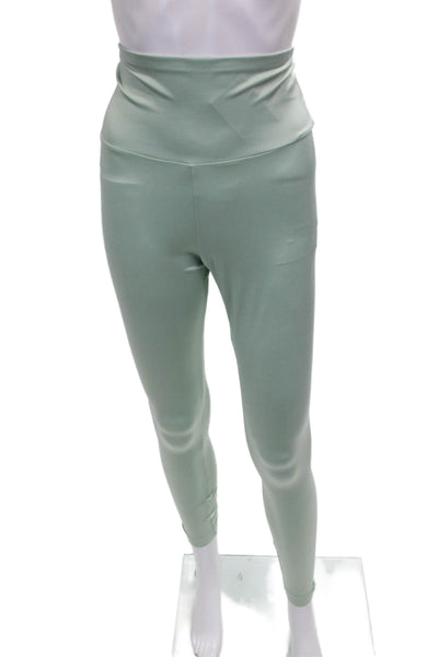 Wolford Womens Ankle Leggings Green Polyamide Size XS