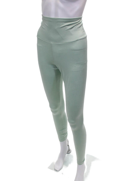 Wolford Womens Ankle Leggings Green Polyamide Size XS