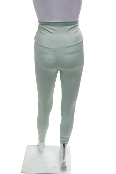 Wolford Womens Ankle Leggings Green Polyamide Size XS