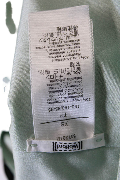 Wolford Womens Ankle Leggings Green Polyamide Size XS
