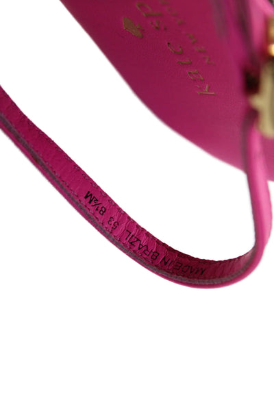 Kate Spade Womens Gold Tone Bow Accent Sandals Pink Size 8.5