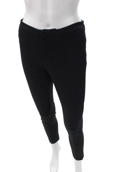 R Label Women Ankle Pants Black Polyester Zip Inseam 26 Size XS