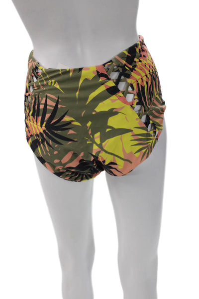 Cami And Jax Womens Multicolor Floral Bikini Bottoms Size XL