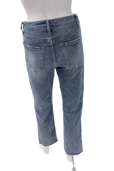 Vervet Women Straight High Rise Blue Denim Jeans Inseam 28 Size 26