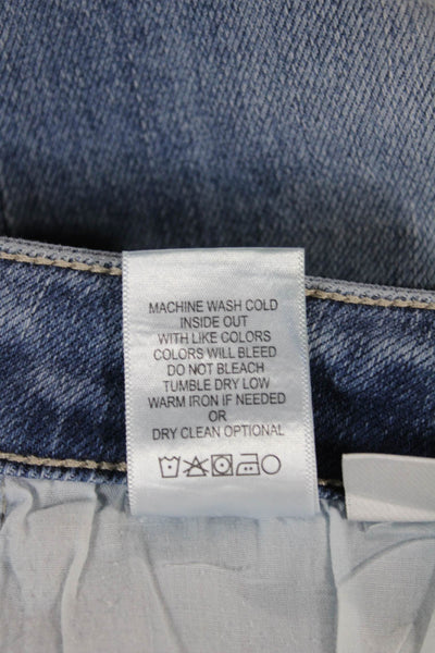 Vervet Women Straight High Rise Blue Denim Jeans Inseam 28 Size 26
