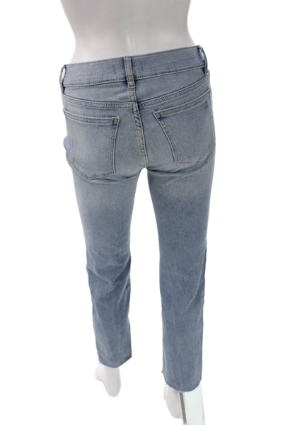 DL1961 Womens Skinny High Rise Jeans Blue Button Cotton Blend Size 26