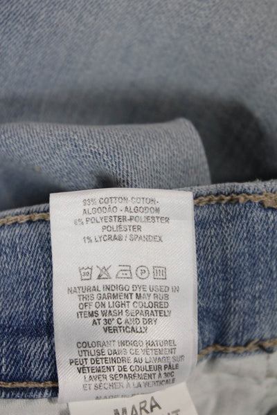 DL1961 Womens Skinny High Rise Jeans Blue Button Cotton Blend Size 26