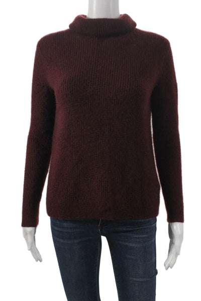 Quince Womens Red 100% Cashmere Turtleneck Pullover Sweater Long Sleeve Size XS