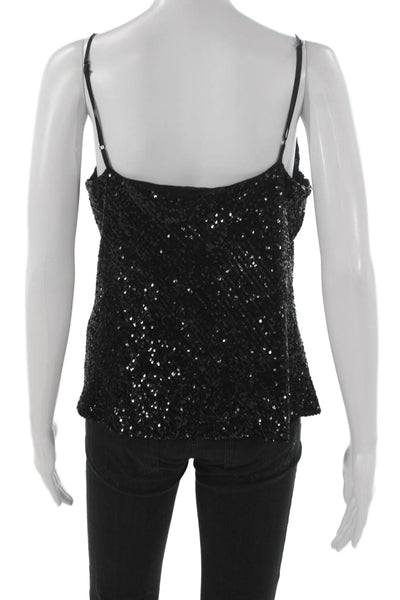 Generation Love Womens Black Cowl Neck Camisole Polyester Sleeveless Size S