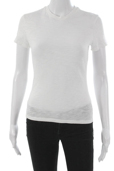 Theory Womens Basic 100% Cotton Crew Neck Short Sleeve T-Shirt Size S