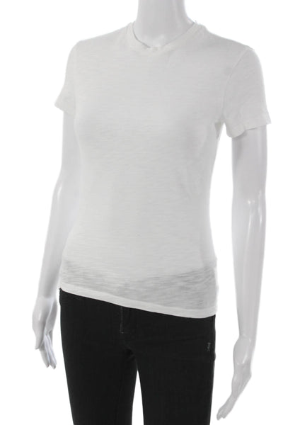 Theory Womens Basic 100% Cotton Crew Neck Short Sleeve T-Shirt Size S