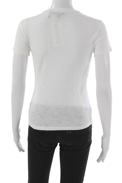 Theory Womens Basic 100% Cotton Crew Neck Short Sleeve T-Shirt Size S
