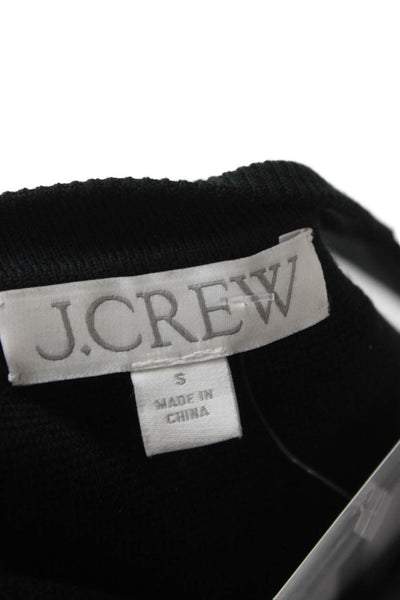 J Crew Womens Basic Sleeveless Cotton Crewneck Tank Black Size S