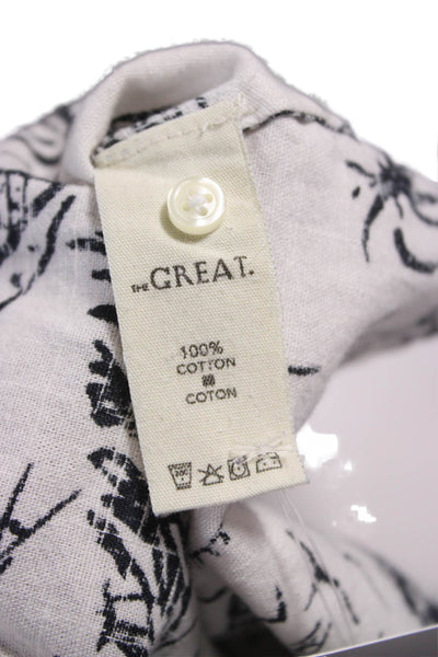 The Great Women Maxi Dress White Cotton Henley Long Sleeve Size 0